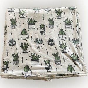 Copper Pearl Cactus Swaddle Blanket Toddler Size